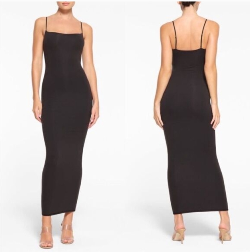 Skims Fits Everybody Long Slip Dress XS
